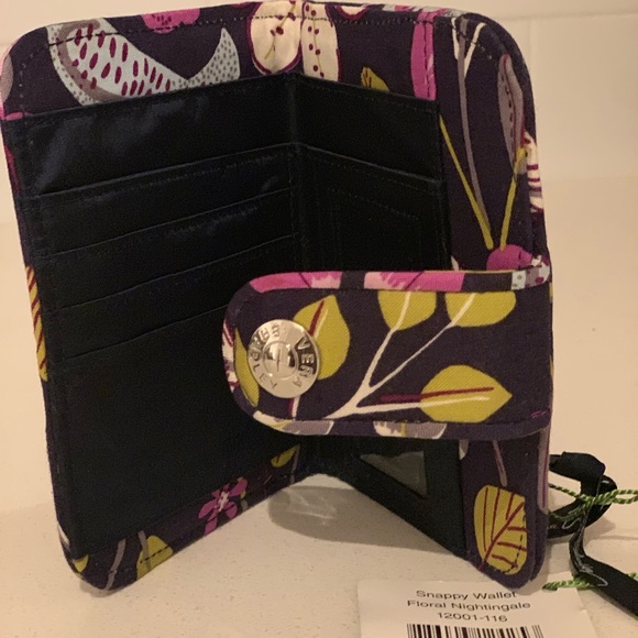 Vera Bradley Snappy Wallet in Floral Nightingale - Picture 2 of 3
